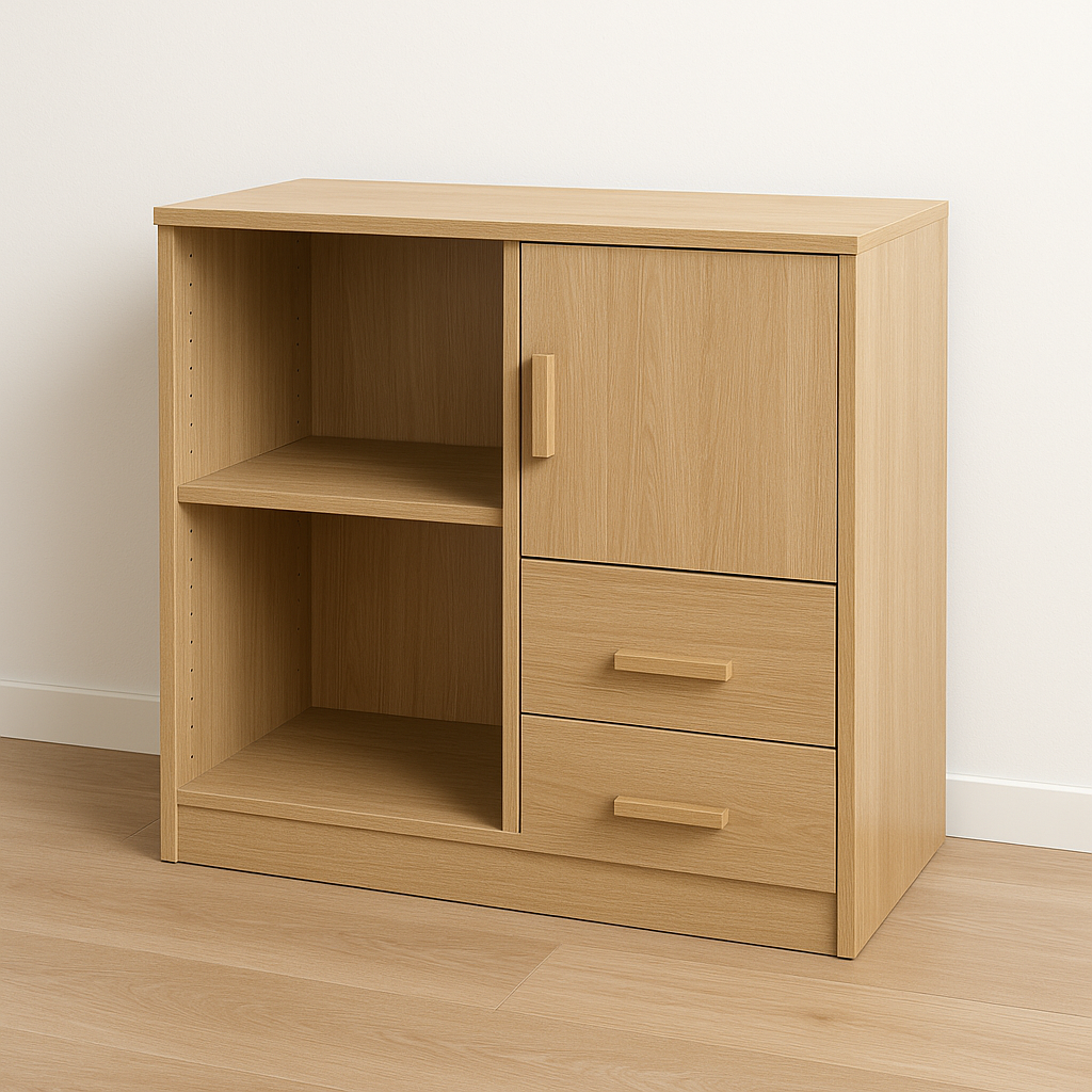 Komoda su lentynomis „Medžio Prisilietimas“