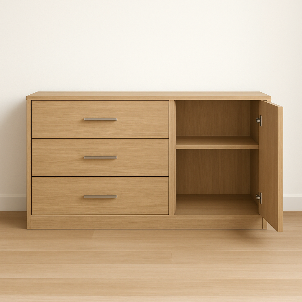 Komoda su stalčiais „Šilumos Atspindys“