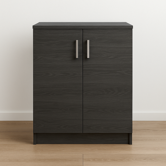 Moderni spintelė „Fit Black Oak“